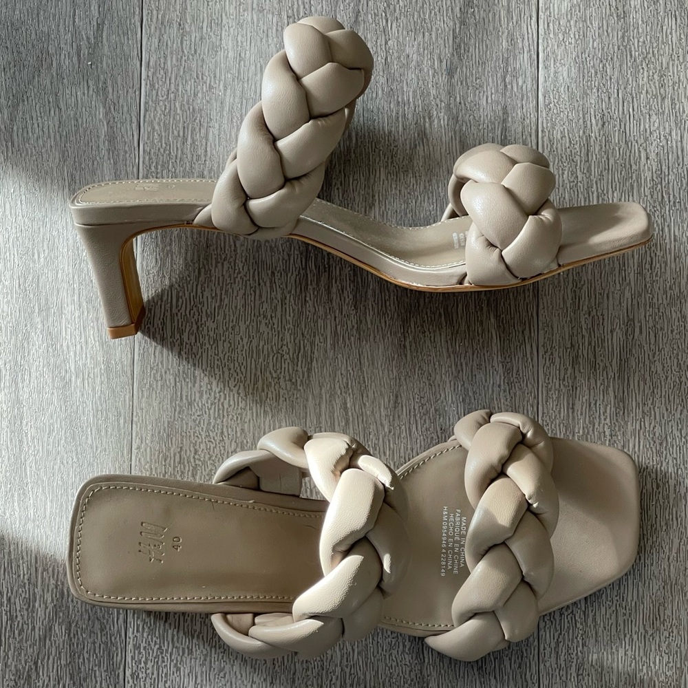 Mauve H&M Slip-On Sandals/Mules